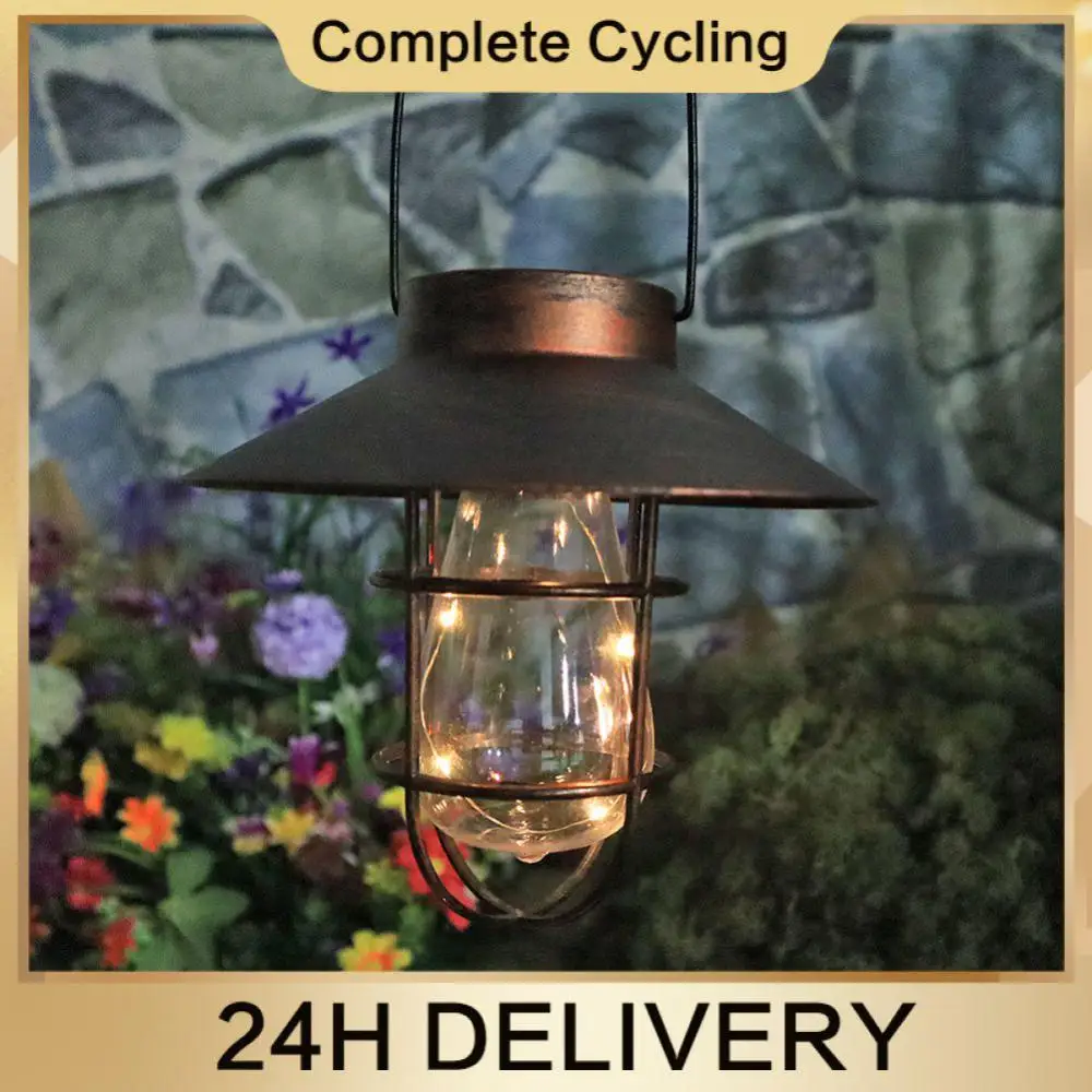 

Retro Lamp Solar Lamp Vintage Light For Travel Camping Hiking Climbing Yard Night Light Waterproof Outdoor Lighting Hanging Lamp