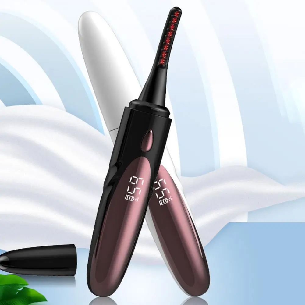 

Electric Eyelash Curler Convenient Long Lasting Curl with Protective Cover Heated Eyelash Curling Tool Daily Makeup