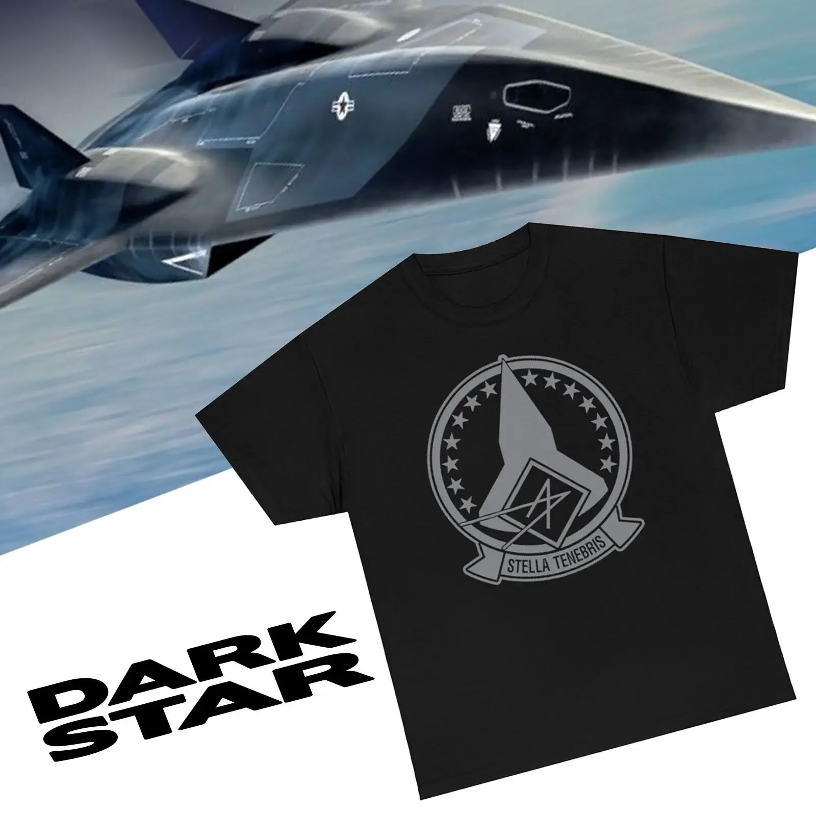Фото Top Gun - Maverick - Dark Star - Sr72 - Самолет - Футболка - Stella Tenebris №1