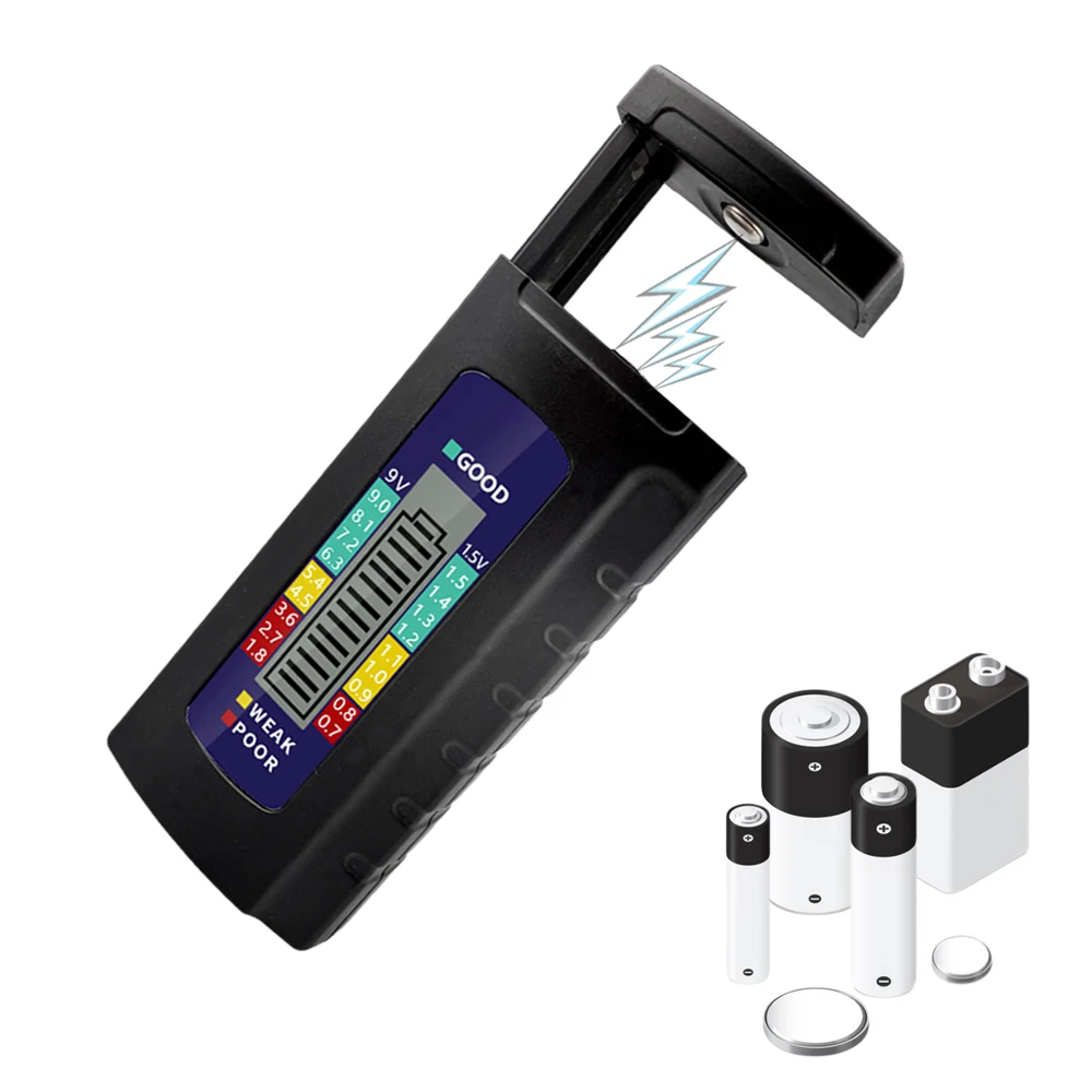 

GlintDeer Тестер батарей 1.5В, 9В D C AA AAA