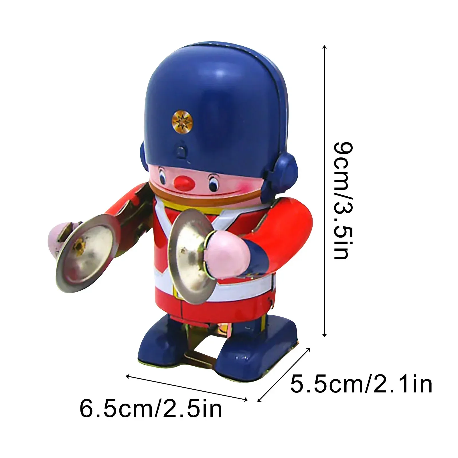Жестяной барабанный робот жестяной барабанщик ходячий солдат заводная игрушка