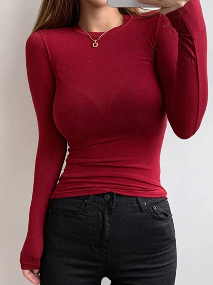 Футболка в Корейском стиле облегающие футболки 2024 сексуальные хлопковые летние