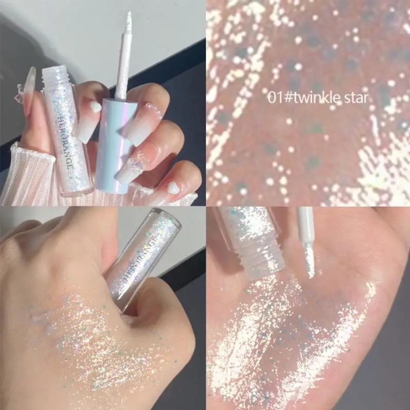 

HERORANGE Liquid Eyeshadow Pearlescent Glitter High Gloss Lying Silkworm Brighten Diamond Shine Eye Shadow Cute Makeup Cosmetics