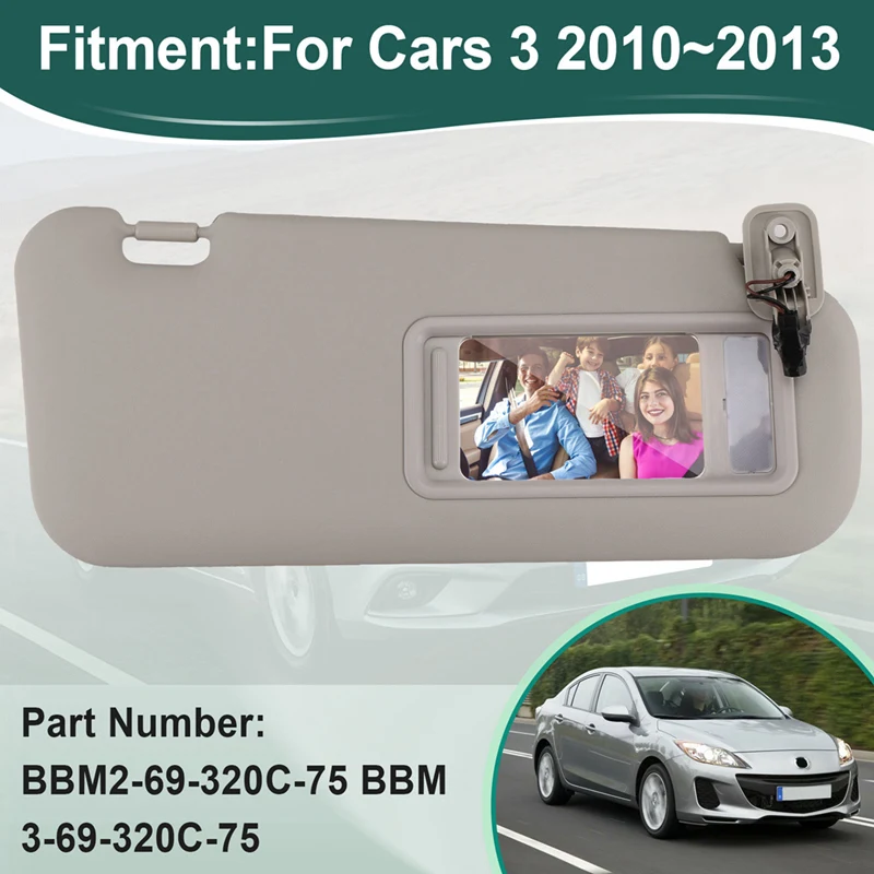 BBM2-69-320C-75 BBM3-69-320C-75 для Mazda 3 2010 2011 2012 2013 салон автомобиля солнцезащитный козырек на