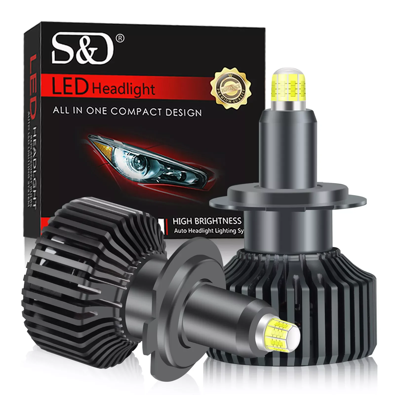 Светодиодсветодиодный лампа для автомобильных фар, 360 лм, H7, Canbus 9005, 3D, 8 сторон, H1, H11, H8, HB3, 9006, HB4, 9012, 6500, HIR2, CSP светодиодный K, 12 В