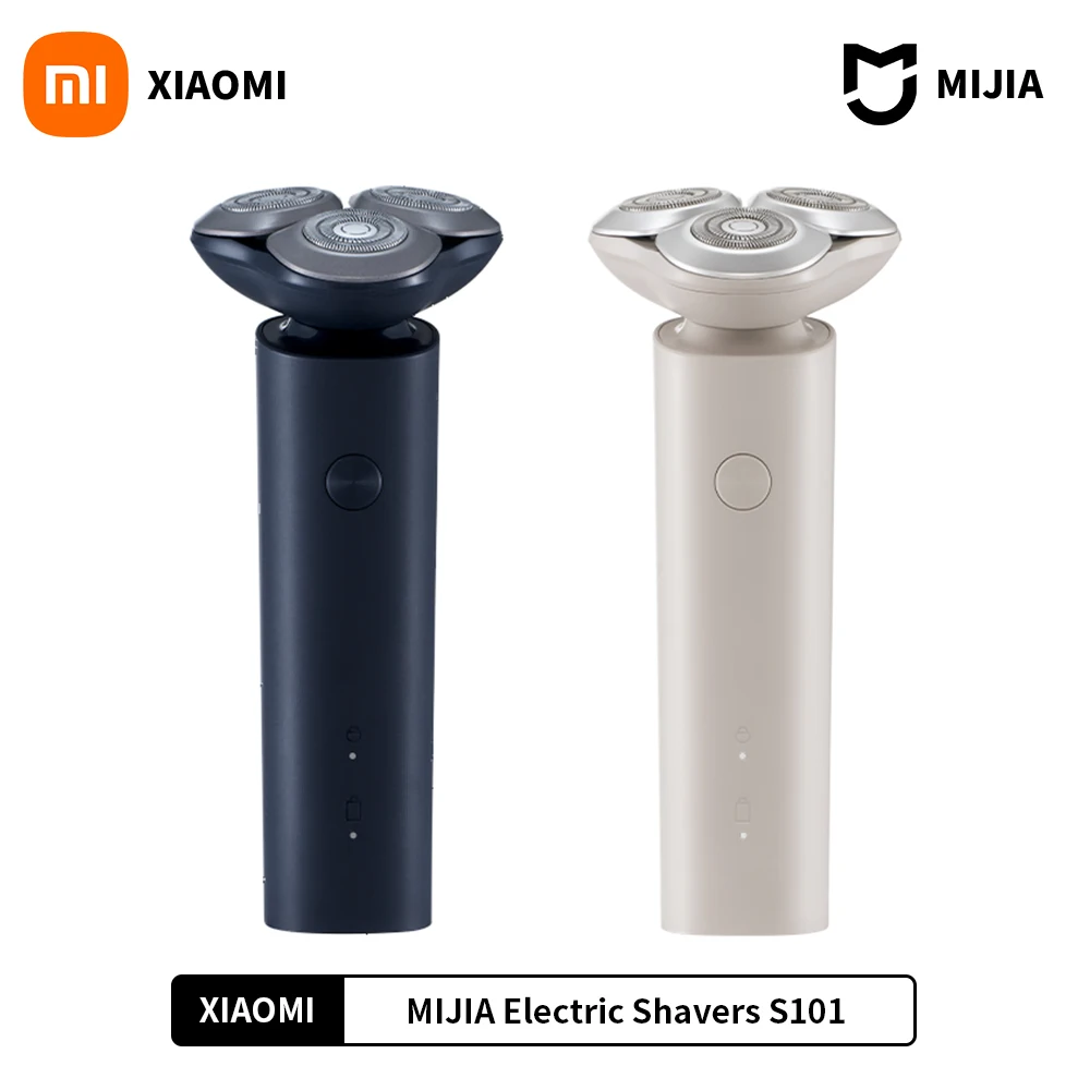 

2022 XIAOMI MIJIA Men's Electric Shavers S101 Beard Trimmer Portable Razor Hair cutting machine Dry Wet Shaving IPX7 Waterproof