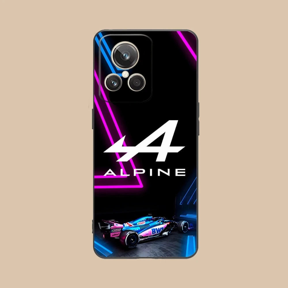 F1 A-Alpine Cool Mobile Cell чехол для телефона Realme GT 2 9i 8i 7i Pro X50 X2 C35 C21 C20 C11 C3 Black Soft Phone Cover Shell