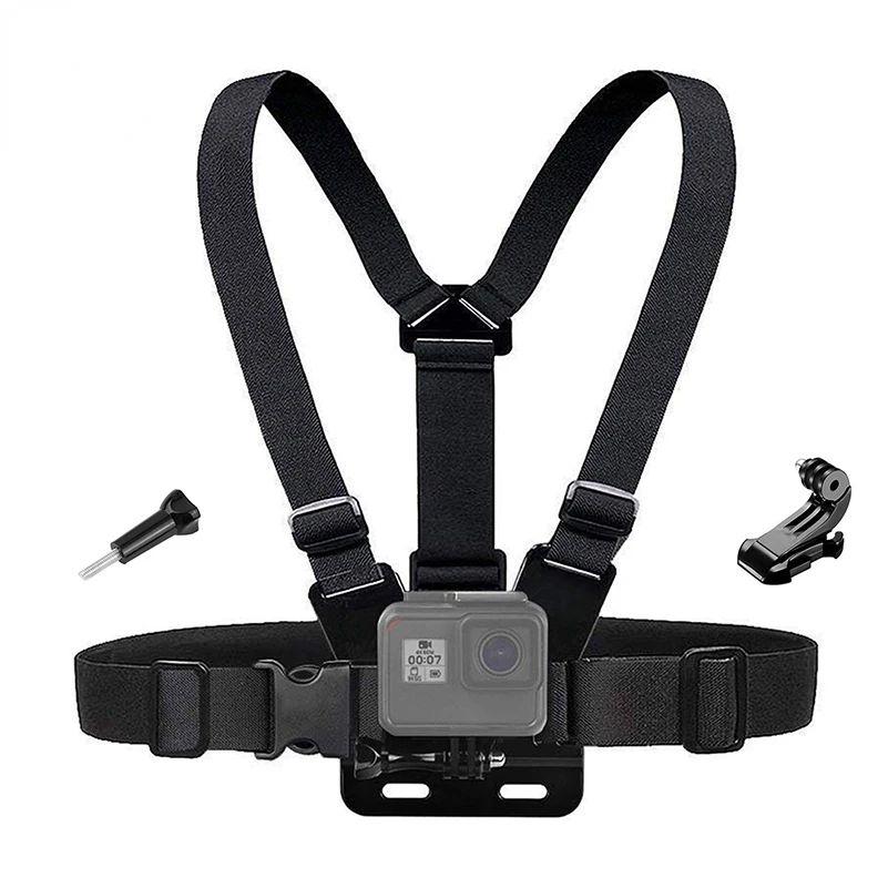 

Chest Strap Mount Belt for Gopro Hero 7 6 5 yi 4K Action Camera Chest Mount Harness Screw for SJCAM SJ4000 Sport Cam