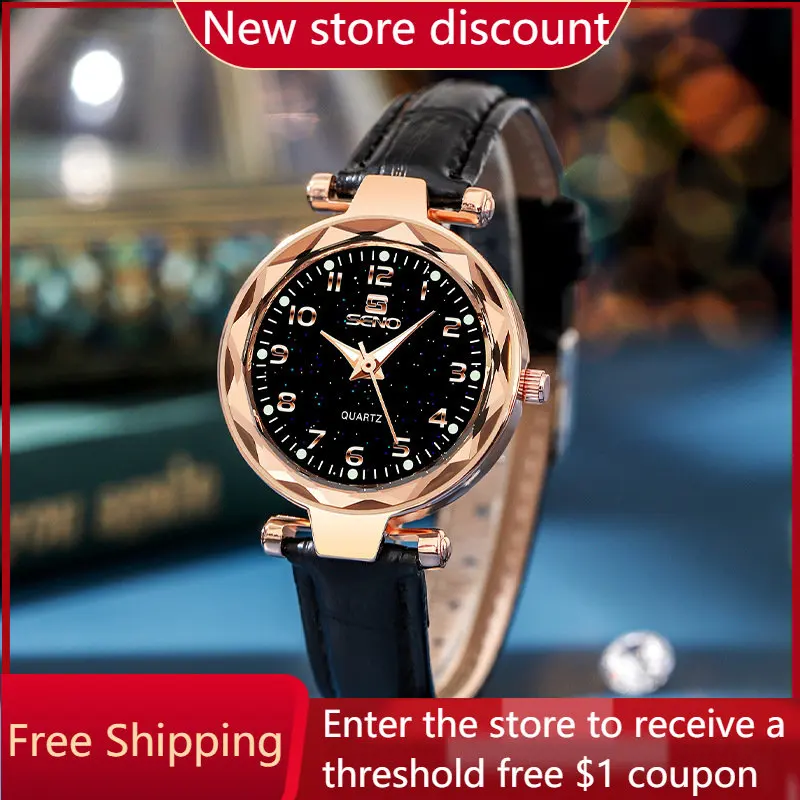 

Hot Selling Starry Sky Watch Women's Fashion Trend Waterproof Belt Quartz Watch