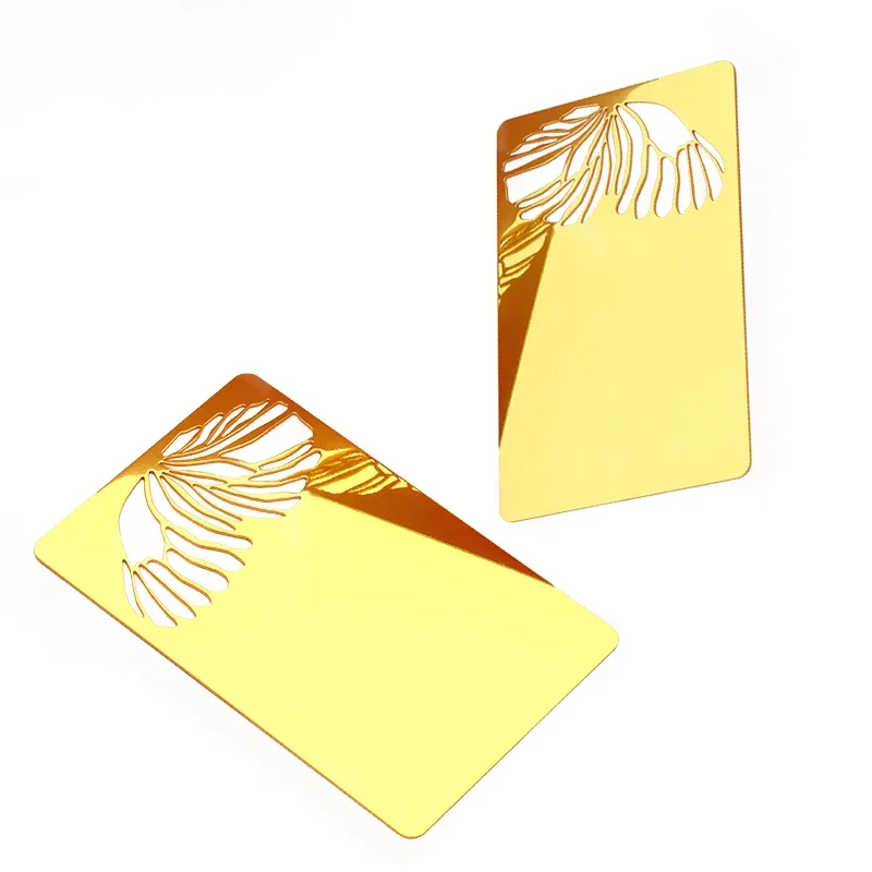 

Индивидуальный дизайн настраиваемые 24k зеркальные золотые пустые металлические кредитные карты пользовательские роскошные членские карты модные гравированные золотые бузины
