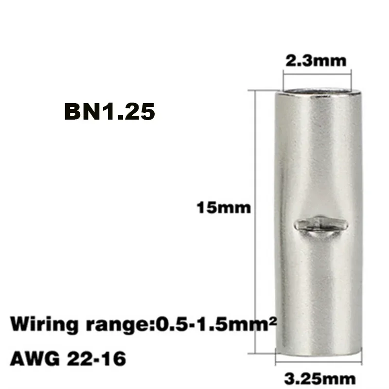 150 шт. соединитель стыкового провода неизолированные наконечники клемма