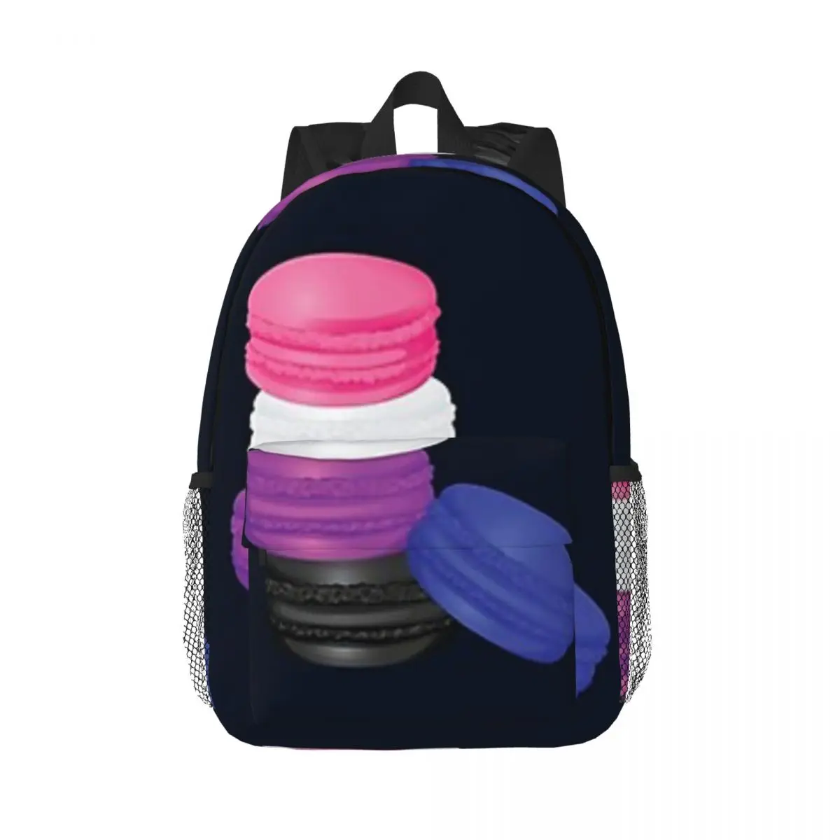 

Рюкзак для подростков Genderfluid Pride Macaron Gift, школьный ранец для книг с мультипликационным рисунком, вместительная сумка на плечо для ноутбука