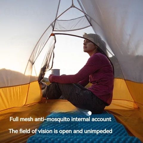 NatureHike Рюкзак Палатка Cloud Up 10d Силиконовая палатка для кемпинга 2-местная двухслойная портативная уличная походная палатка с бесплатным ковриком