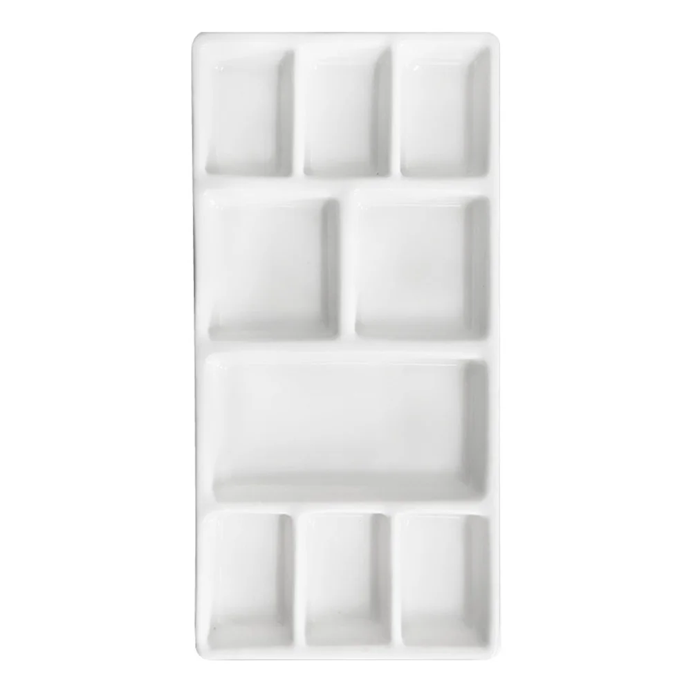 

Акварельный лоток для рисования, искусственная керамика, пустые палитры, чехол, держатель для масла, художественная тарелка для гуаши, фарф...