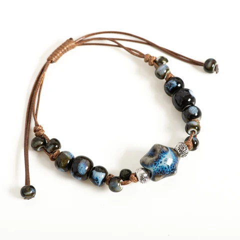 Керамический браслет Midofare зеленый звезда