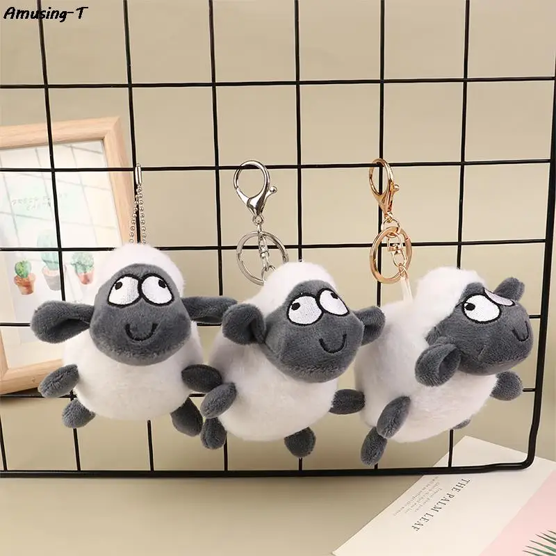 

1 шт., плюшевый брелок для ключей с овчиной