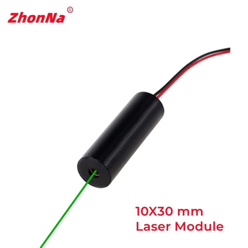 

Gree Laser Module 520nm 1mW Aluminum Shell Dot 10*30mm For Industrial AI MINI CNC Locate Head LD Medical Positioning DC 3 to 5V