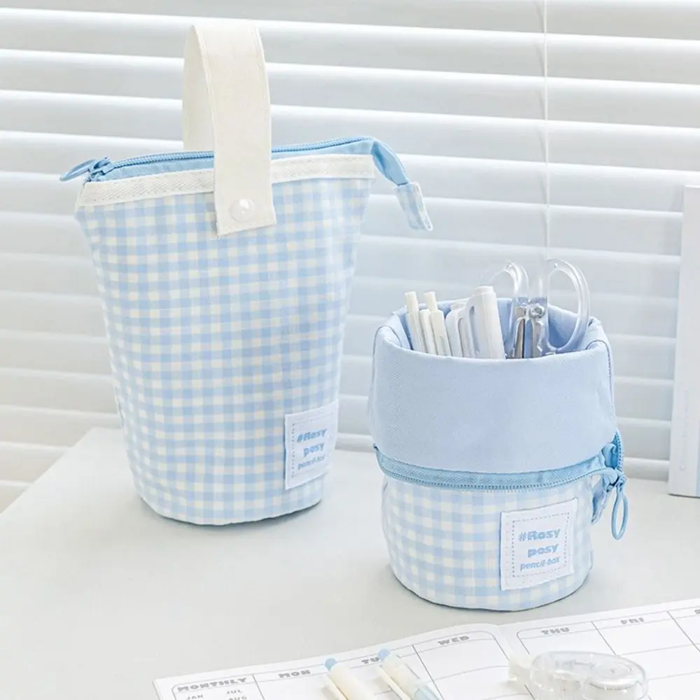 

Kawaii Desktop Storage Bags Foldable School Supplies Korean Style Pen Case Large Capacity Pencil Bag Comestic Bag Pencil Pouch
