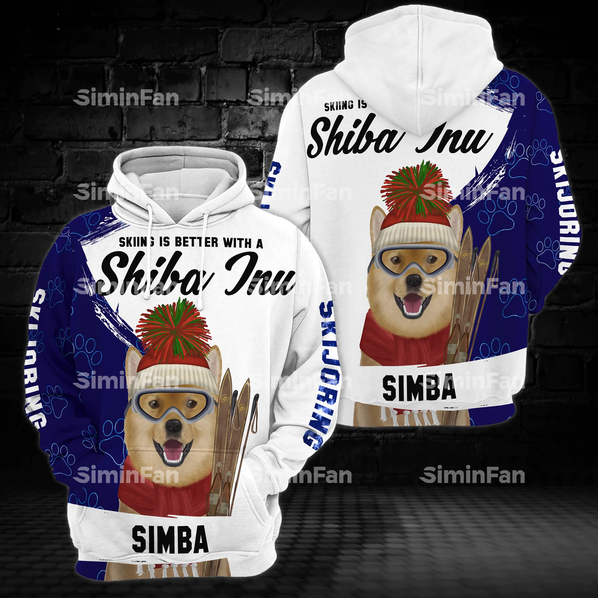 

Skiing Dog Lovers 3D Full Printed Hoodie Zipper Jacket Men Hooded Pullover Female Top Coat Unisex Outwear Sweatshirt Tracksuit