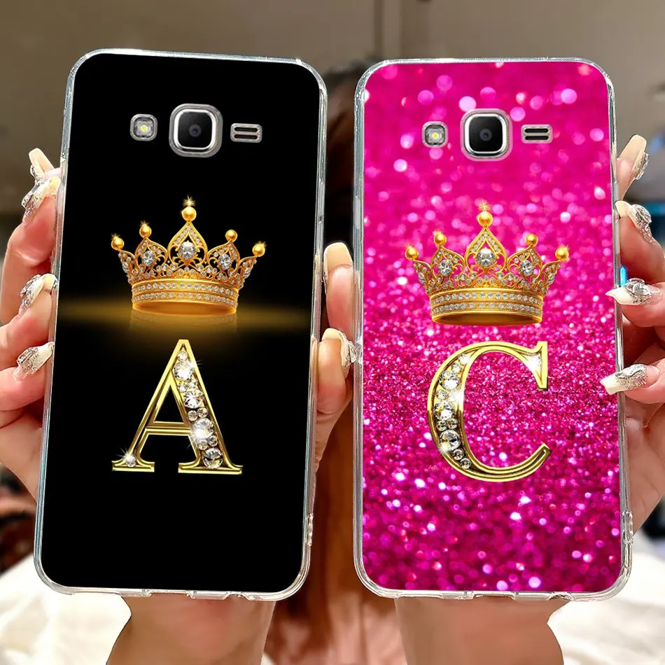Фото Чехол для Samsung Galaxy J2 Prime/J2 Ace/Grand Prime G530 G531H G532F Fashion Crown Letter Мягкие силиконовые чехлы из ТПУ для телефонов №3