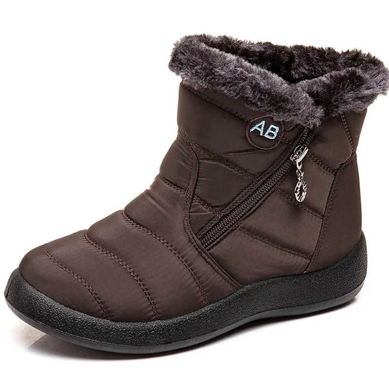 

Женские Классические ботильоны, зимняя обувь, женские водонепроницаемые зимние ботинки, повседневные короткие ботинки, женские черные Нес...