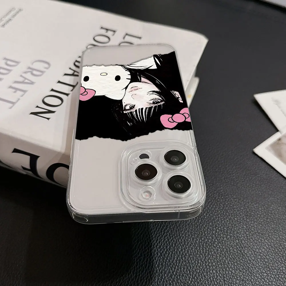 Чехол для телефона Anime Tomie Kawakamis Hello Kittys Samsung A16 A06 A55 A35 A25 A15 A05 A54 A34 A24 A14 A04 A13 A53 A33 Clear TPU