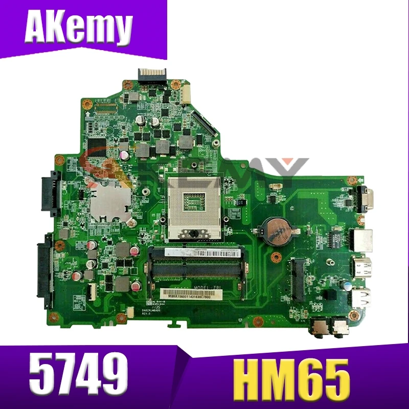 

Akemy Laptop motherboard For ACER Aspire 5749 5349 HM65 Mainboard MBRR7060011 DA0ZRLMB6D0