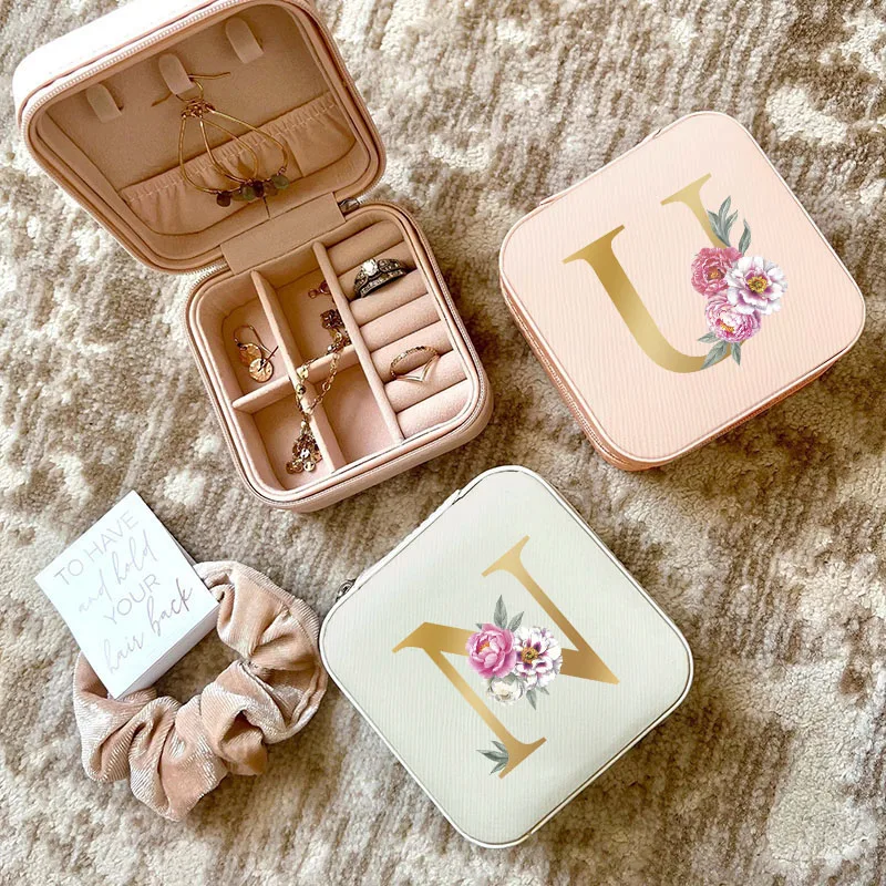 Bridesmaid Gift Mystery Box Bridesmaids Proposal Box Portable Jewelry Organizer Storage Boxes