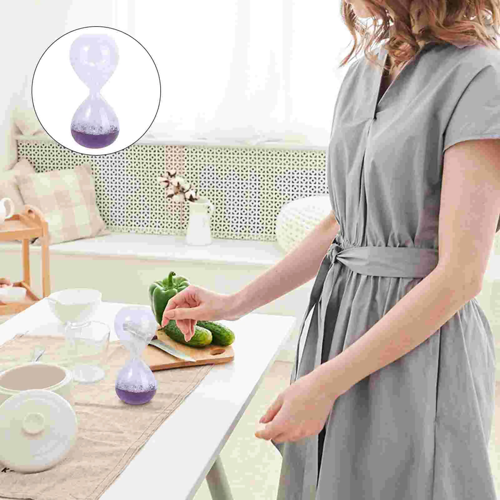 

Timer Hourglass Sand Liquid Kids Motion Clock Toys Decorative Timers Bubbler Decor Toy Oil Sensory Water Bubble Minute Wiggler