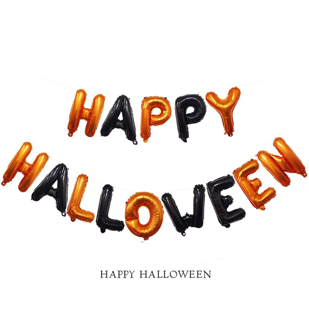

16 inches happy Halloween alphabet combination balloon