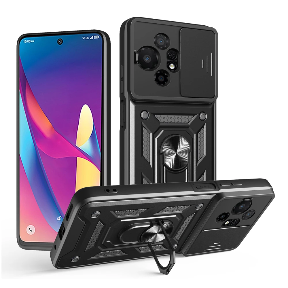 Фото Чехол для TCL 50 Nxtpaper/50 Pro Nxtpaper 5G, двухслойная защита (мягкий ТПУ + жесткий ПК), чехол для телефона с защитой от падения и отпечатков пальцев №3
