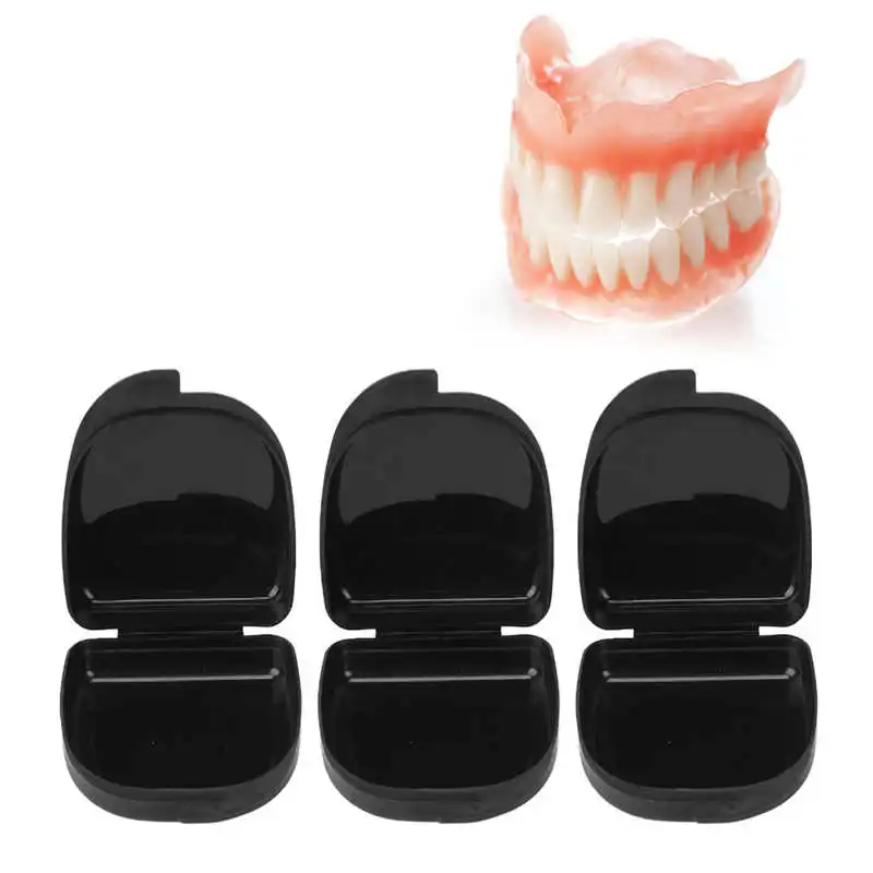 

Dental Retainer Case Compact Denture Travel Mouth Guard Case Storage Container Orthodontic Retainer Box for Accessories