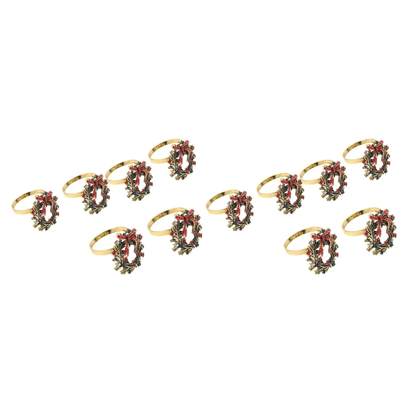 

12 шт., кольца для салфеток