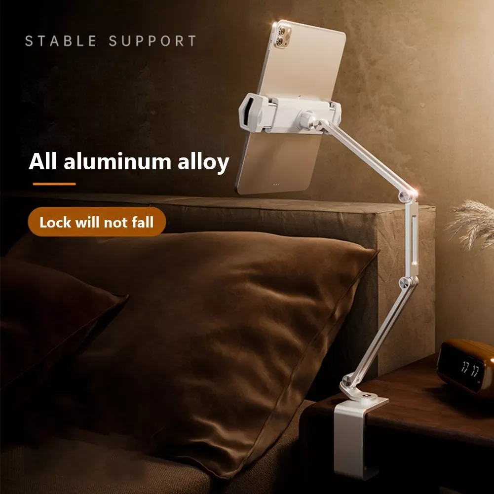 

Ell hone ablet lip azy ed esktop ount upport or -3 nches 60 Регулируемая Складная ракетка obile hone older