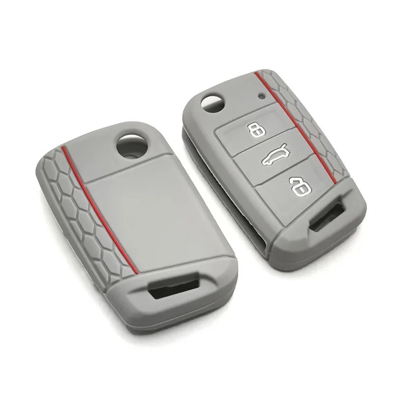 

3-кнопочный силиконовый чехол с откидной крышкой, подходит для VW GOLF 7 MK7 SKODA SEAT 2014 2015 2016 FOB HULL OCTAVIA COMBI LEON IBIZA CUPTRA Case