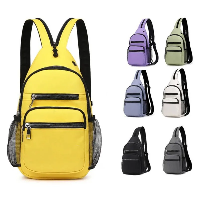 

Women Small Backpack 2023 Casual Girls Chest Bag with Earphone Hole Travel Backpack Multi-Functional Rucksacks Mochila Mujer