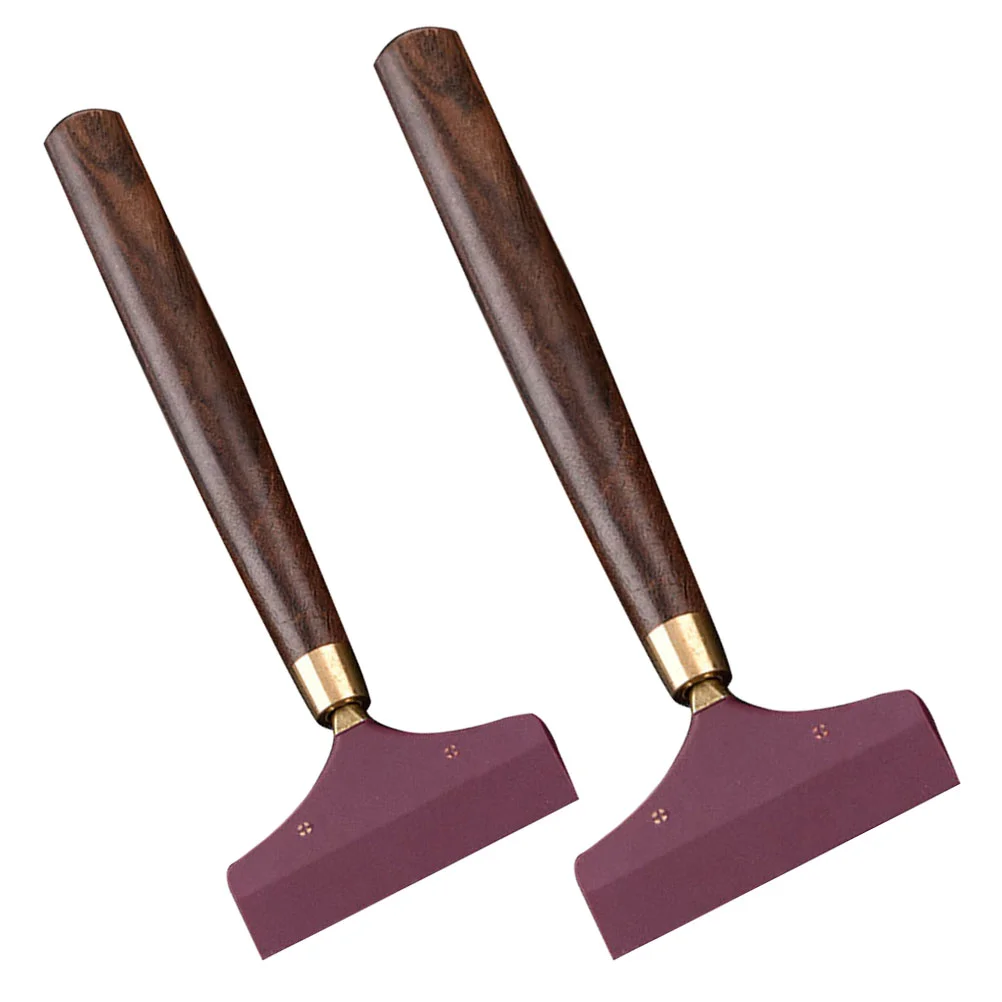 

2 Scrapers Ceremony Tea Accessories Gongfu Cha Tools Teapot Cleaning Brush Grill Pan Cleaning Scraper Teapot Brush