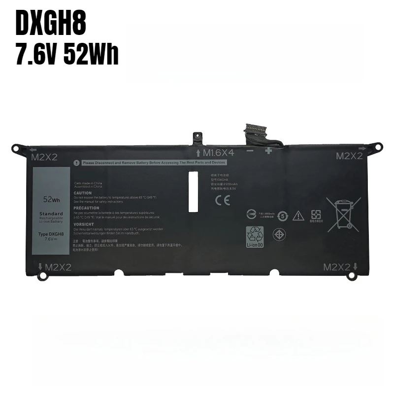 Фото Аккумулятор для ноутбуков Dell XPS13 9370 9380 9305, Latitude 3301 P113G P114G P82G H754V DGV24, Inspiron 5390 5391 7490 7191 (DXGH8 HK6N5) №4