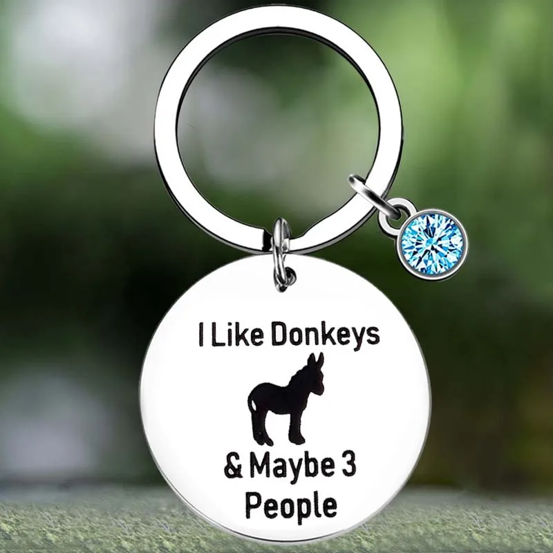 

Cute Funny Donkey Gift Donkey Keychain animal Donkey Key Chain Pendant Jewelry Donkey lover gift