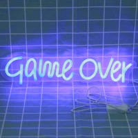 game over neon sign design led neon signs light for room pub club home restaurant wall hanging neon lights
