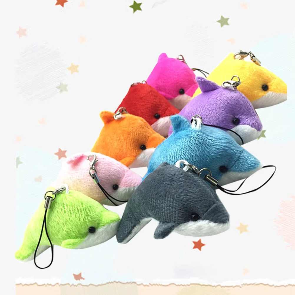

Dolphin Pendant Plush Party Decor Stuffed Animal Kid Mini Favors Toys Ocean Plushies Supplies Kids Charm Toy Baby Decorations