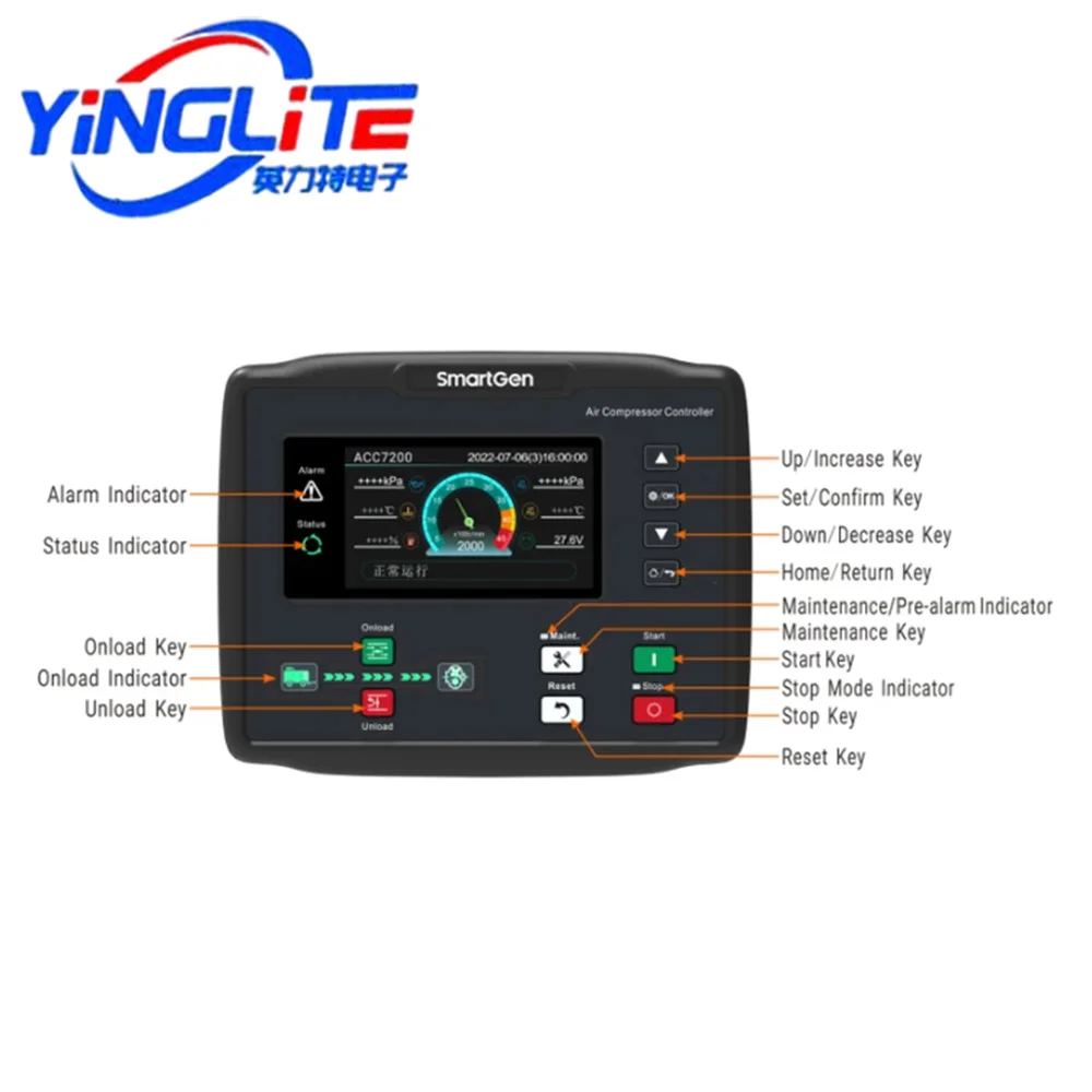 Контроллер воздушного компрессора с приводом для дизельного двигателя ACC7200