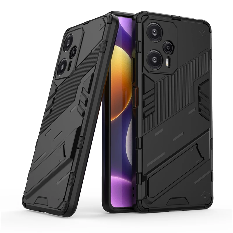 Holder Case For Xiaomi Poco F5 Cover For Poco F5 Capas Phone Bumper Back Armor Kickstand Shockproof Cover Poco F5 Pro F 5 Fundas