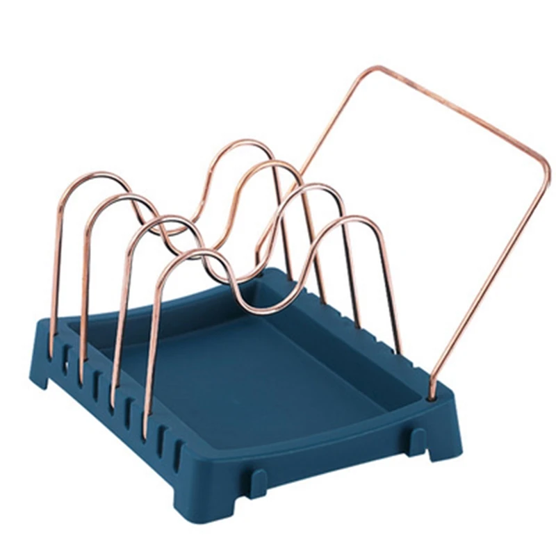 

Pan Pot Organizer Holder Cutting Board Pan Pot Cover Adjustable Shelf Kitchen Cookware Spoons Spatula Storage Rack