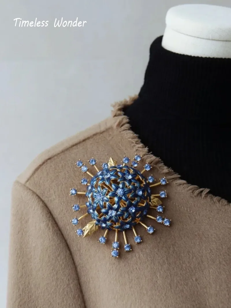 Женская Брошь в виде фейерверка с эмалью