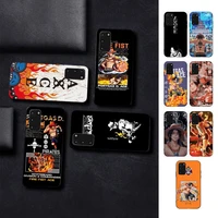 bandai one piece ace phone case for samsung s10 21 20 9 8 plus lite s20 ultra 7edge