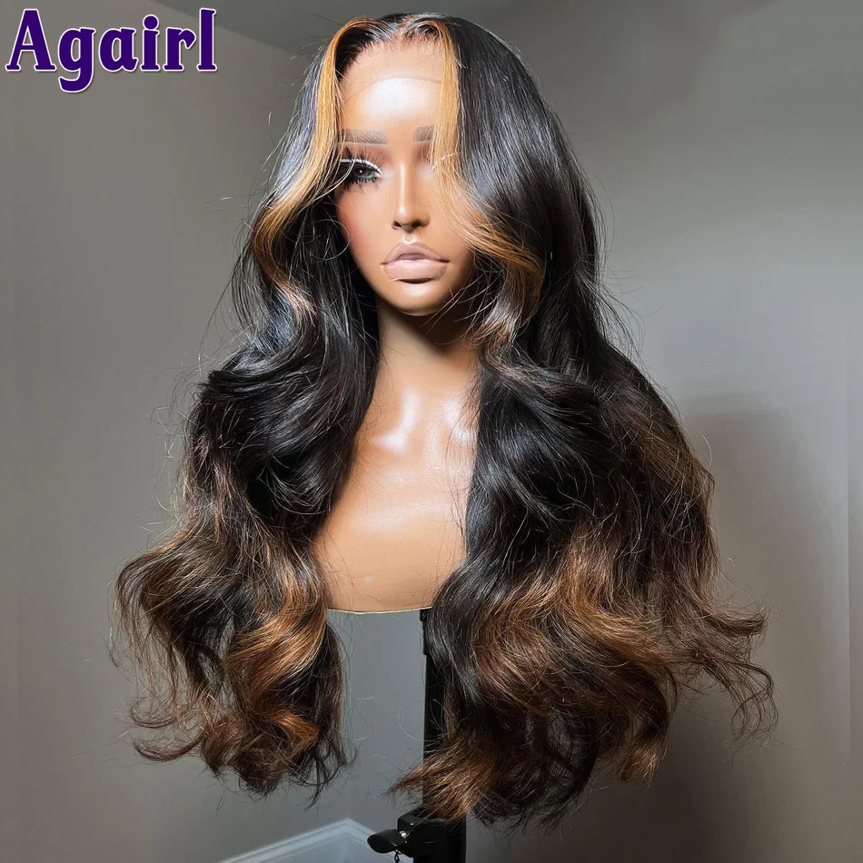 5X5 Lace Closure Wig Ombre Color 4/30 Transparent Lace Front Body Wave Wig Malaysian Remy 13X4 13X6 Lace Frontal Human Hair Wigs