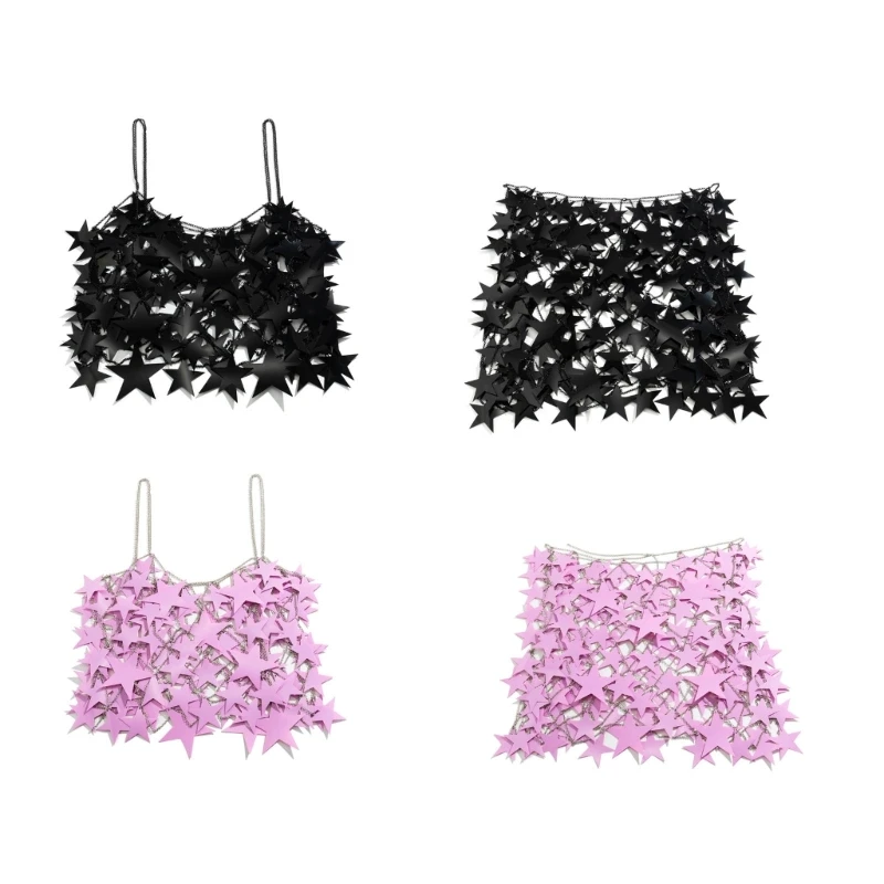 

Women Star Sequins Body Chain Lady Harness Bikinis Skirt Chain Body Jewelry