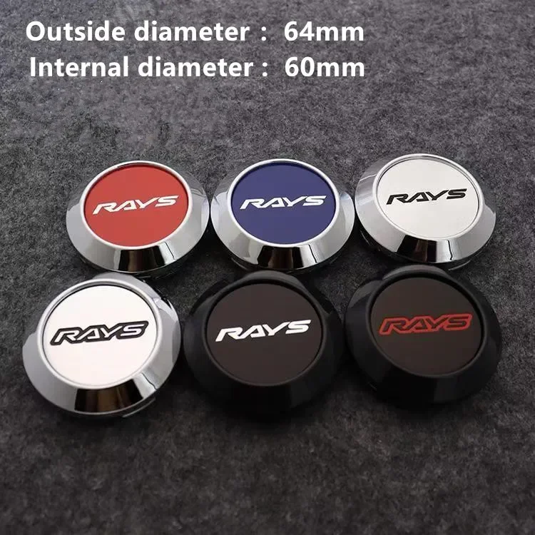 4 шт. OD 64 мм/ID 60 мм спортивный обод центральная крышка колеса эмблема RAYS VOLK