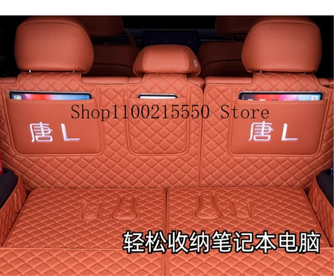 Для BYD TANG L DM/EV 2025 2026 кожаный автомобильный коврик для багажника, подушка багажника, коврик для багажника, лоток для заднего багажника, чехол для багажа, защита